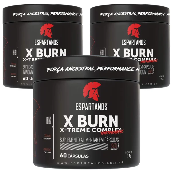 Kit 3x Termogênico X Burn Xtreme Complex 60 Cáps