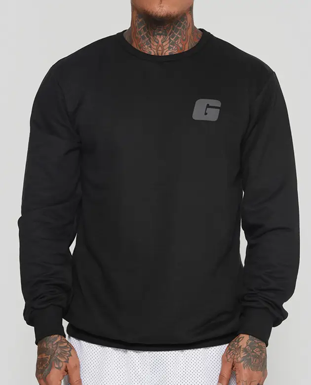 Casaco Moletom Preto Growth Logo G