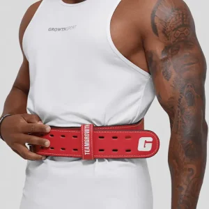 CINTURÃO VERMELHO TEAM GROWTH THE IRON NEVER LIES