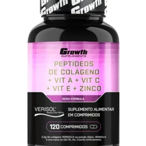 Peptídeos de Colágeno + Vit A + Vit C + Vit E + Zinco 120 comp