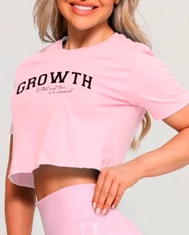 Cropped Growth Achievement Rosa Bebe