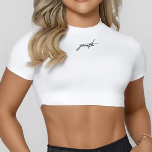 Cropped Sense Manuscrito Branco