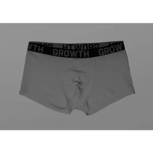 Cueca Cinza Claro Elastico Preto C/ Chumbo