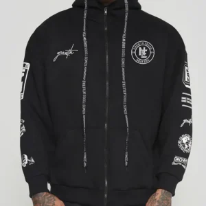 Jaqueta Moletom Growth History Preta