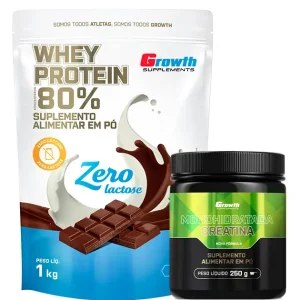 Kit Whey Protein Concentrado Zero + Creatina Mono 250g