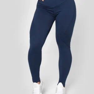 Legging Growth Cut Manuscrito Azul Marinho