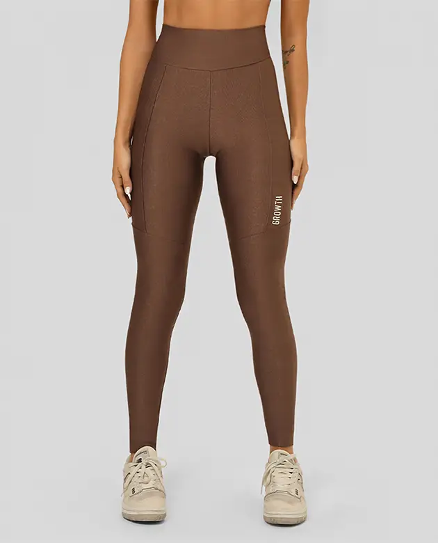Legging Growth Plati Marrom