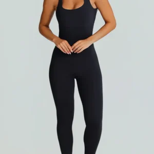 Macacão Growth Longo Costas Cruzadas Preto