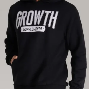 Moletom Preto Growth Caixa Alta