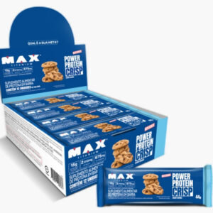 Max Titanium Power Protein Crisp Display com 12 unid