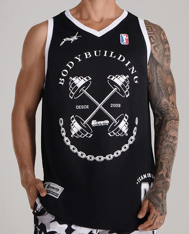 Regata Basquete Preta Bodybuilding 2009 Growth