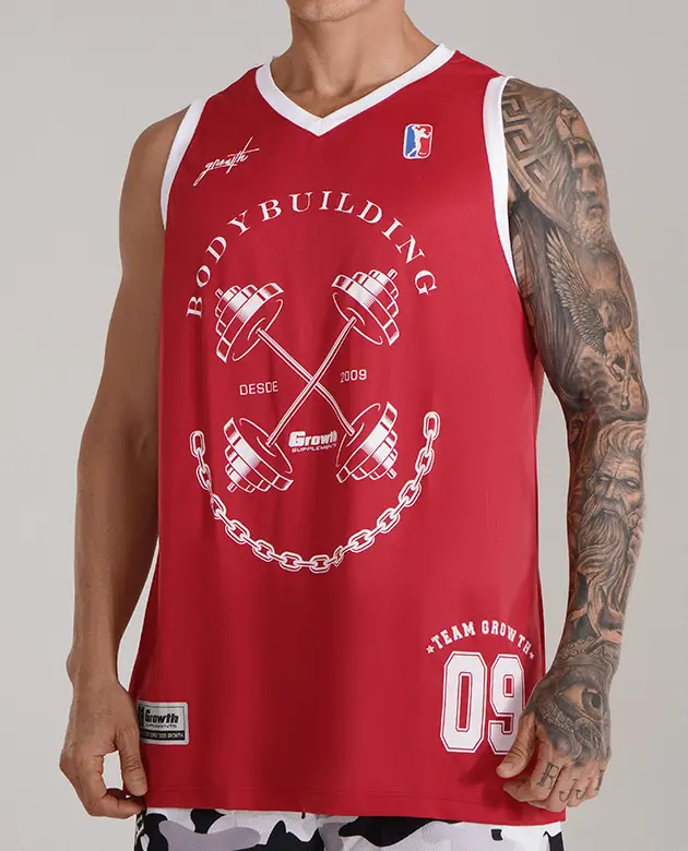 Regata Basquete Vermelho Bodybuilding 2009 Growth