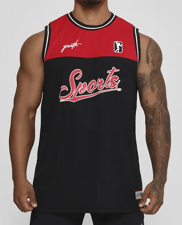 Regata Growth Sports G9 Preta/Vermelha