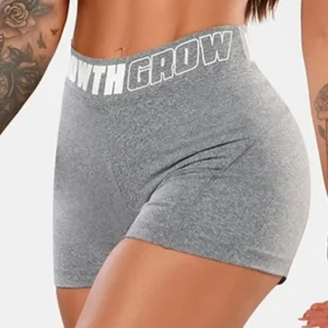 Short Cinza Mescla Ad Recorte Logo Growth