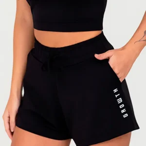 Short Growth Soltinho Com Elastico Preto