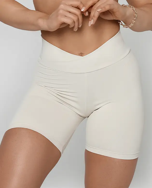 Short Longo Growth Rct Bege Luna