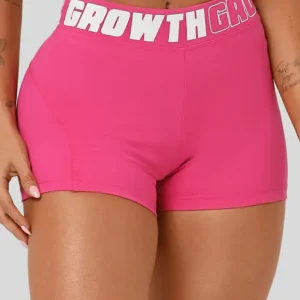 Short Pink Ad Recorte Logo Growth