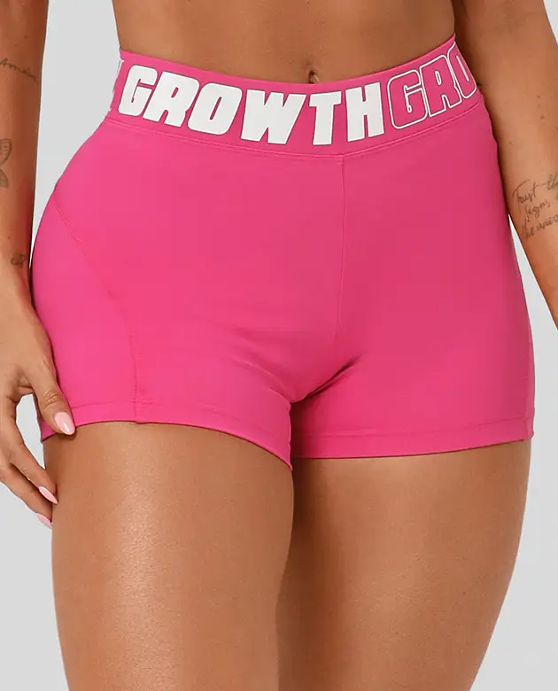 Short Pink Ad Recorte Logo Growth