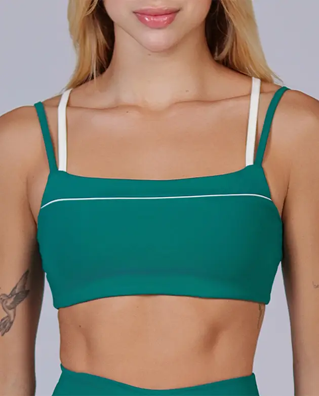 TOP GROWTH COSTAS V CONTRASTANTE VERDE ESCURO