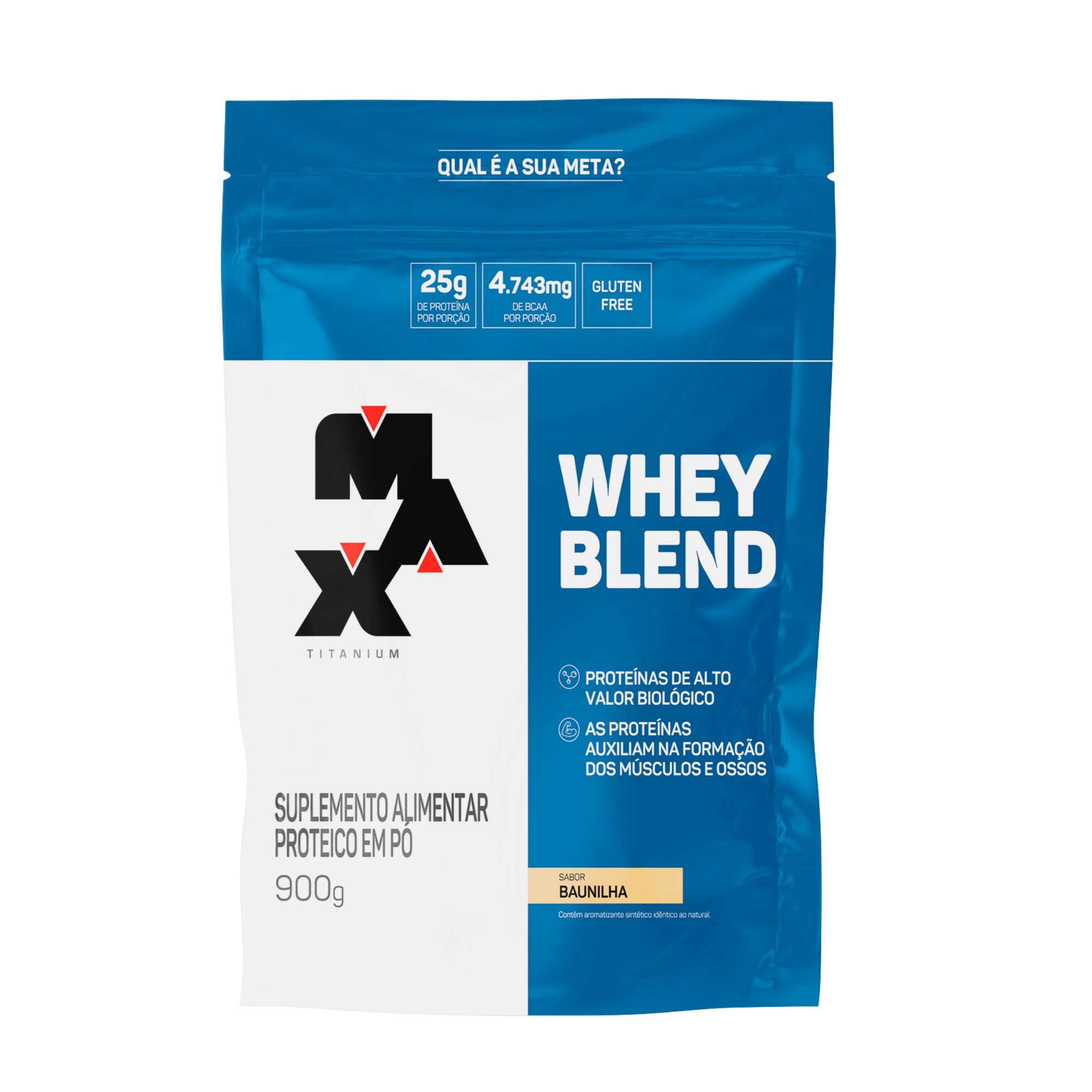Max Titanium Whey Blend 900g Nova Fórmula